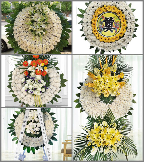 四川成都新都区新繁镇两河村花圈速递